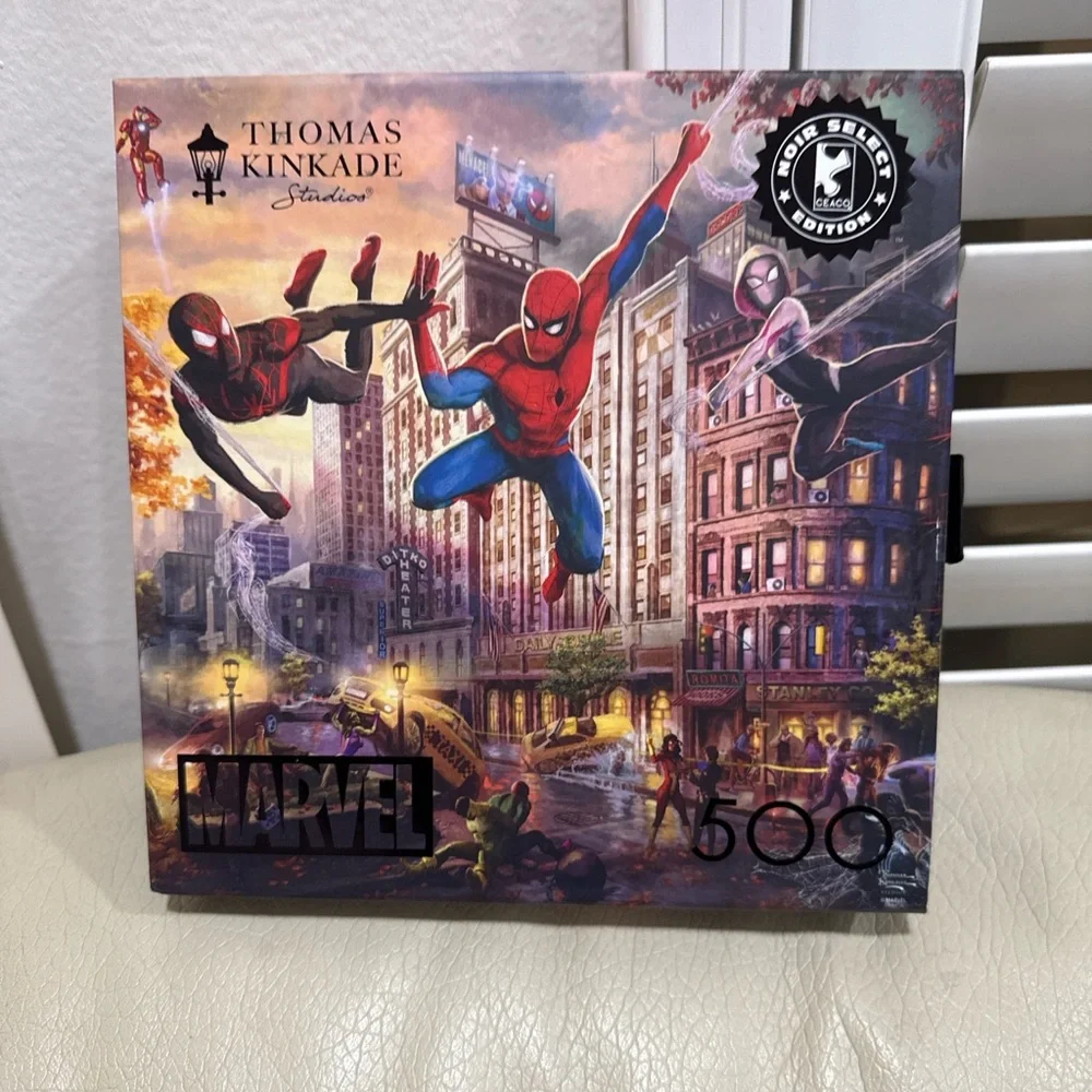 Thomas Kinkade Marvel Spiderman 500 Puzzle